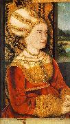 STRIGEL, Bernhard Portrait of Sybilla von Freyberg (born Gossenbrot) er Sweden oil painting reproduction